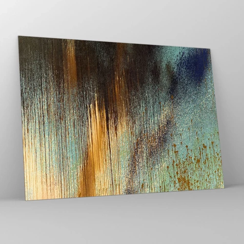 Obraz na skle - Nenáhodná farebná kompozícia - 70x50 cm