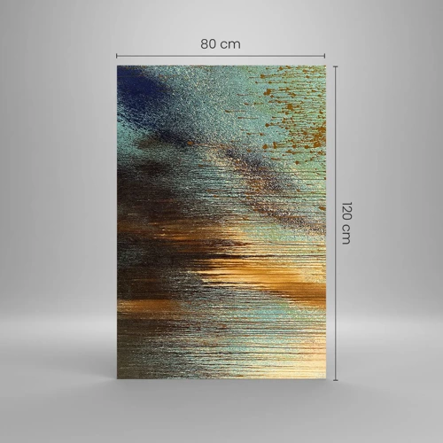 Obraz na skle - Nenáhodná farebná kompozícia - 80x120 cm