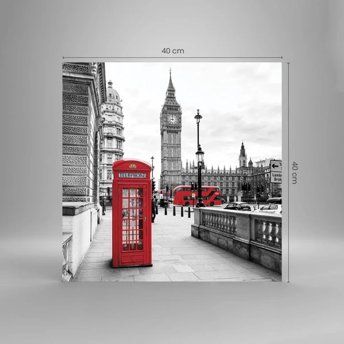 Obraz na skle - Nepochybne Londýn - 40x40 cm