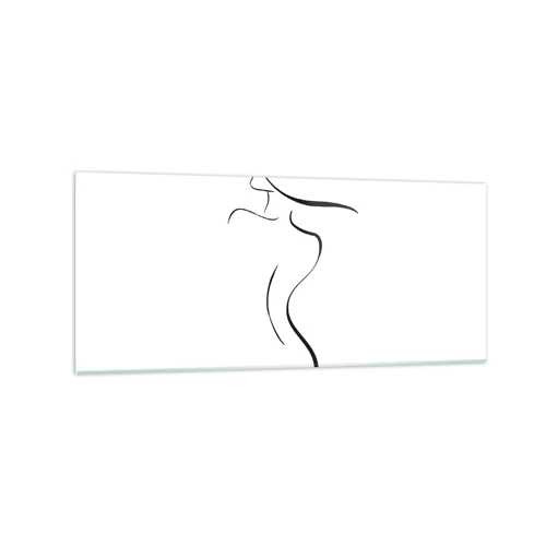 Obraz na skle - Nepolapiteľná ako vlna - 120x50 cm