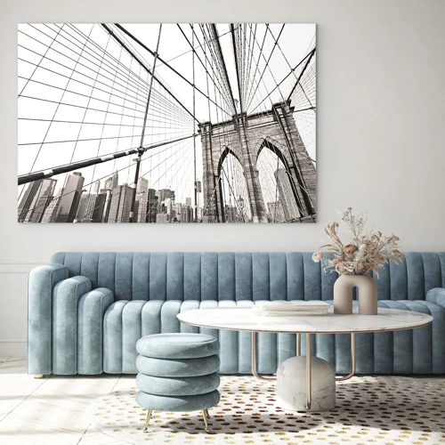 Obraz na skle - Newyorská katedrála - 100x70 cm