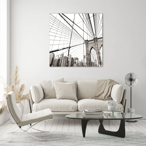 Obraz na skle - Newyorská katedrála - 30x30 cm