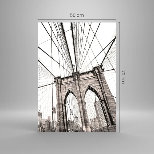 Obraz na skle - Newyorská katedrála - 50x70 cm