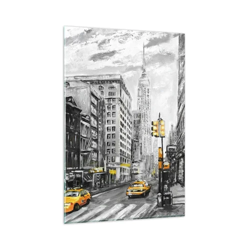 Obraz na skle - Newyorský príbeh - 80x120 cm