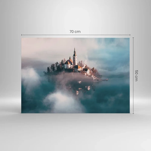 Obraz na skle - Ostrov snov - 70x50 cm