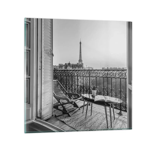 Obraz na skle - Parížske popoludnie - 60x60 cm