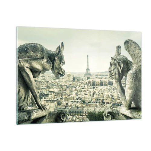Obraz na skle - Parížske rozprávanie - 120x80 cm