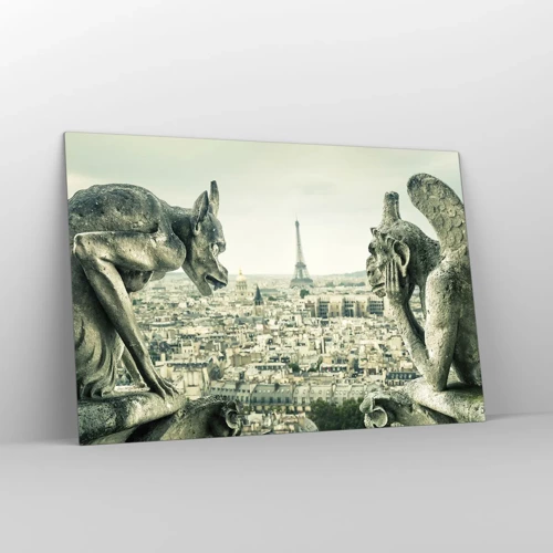 Obraz na skle - Parížske rozprávanie - 120x80 cm