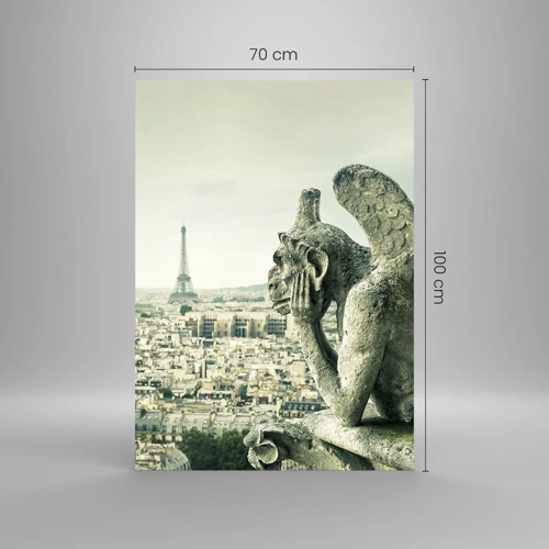 Obraz na skle - Parížske rozprávanie - 70x100 cm