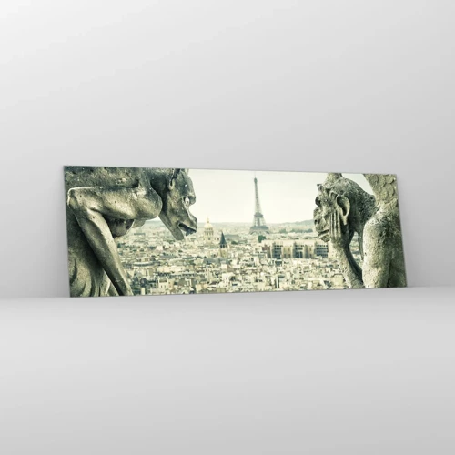 Obraz na skle - Parížske rozprávanie - 90x30 cm