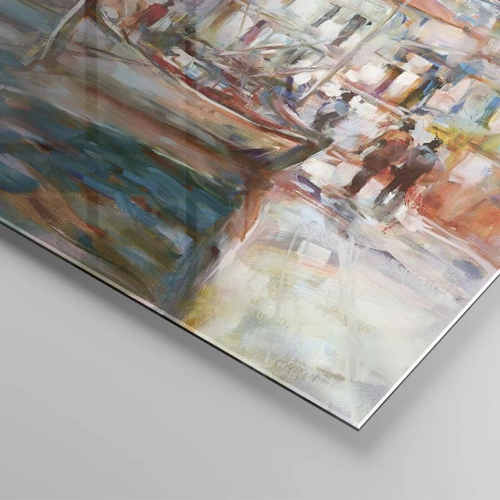 Obraz na skle - Pastelová dovolenka - 70x100 cm
