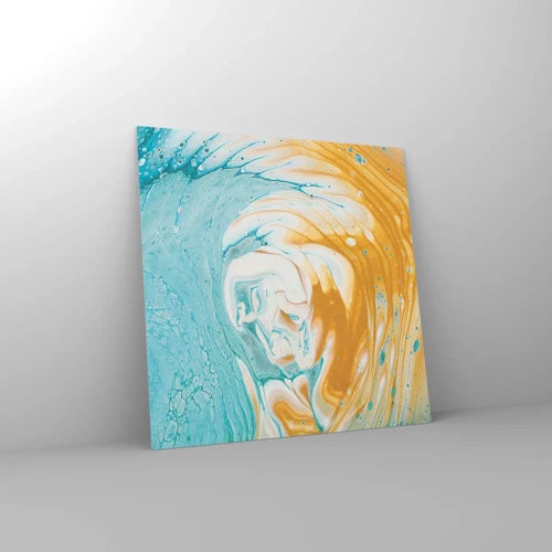 Obraz na skle - Pastelový vír - 50x50 cm