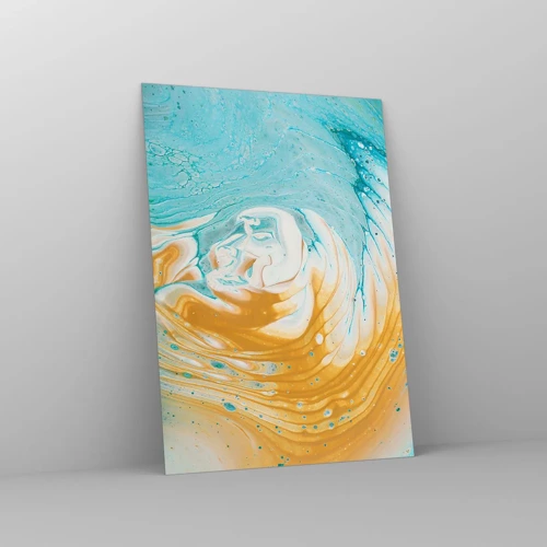 Obraz na skle - Pastelový vír - 50x70 cm