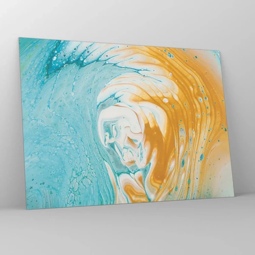 Obraz na skle - Pastelový vír - 70x50 cm