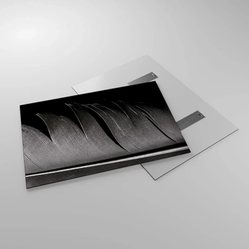 Obraz na skle - Perie – nádherná konštrukcia - 100x70 cm