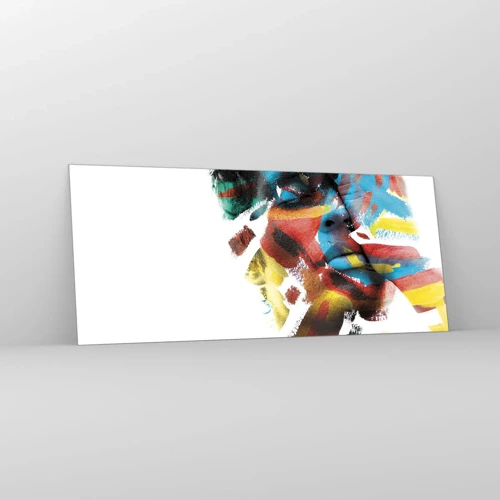 Obraz na skle - Pestrá osobnosť - 120x50 cm