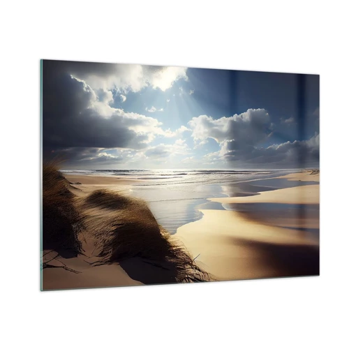 Obraz na skle - Pláž, divoká pláž - 100x70 cm
