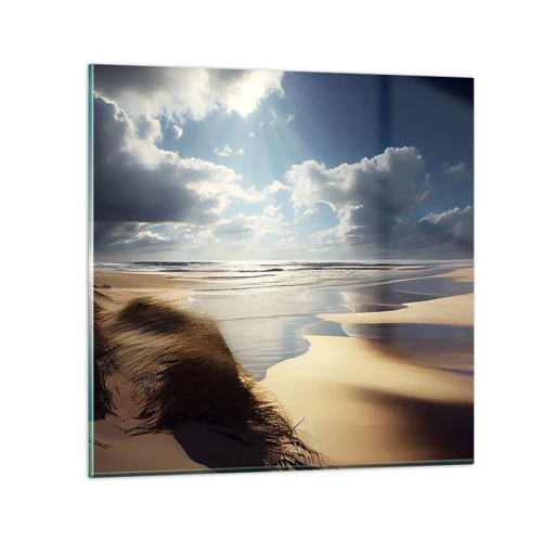 Obraz na skle - Pláž, divoká pláž - 70x70 cm