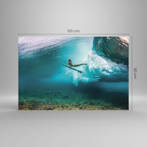 Obraz na skle - Podmorský svet - 120x80 cm