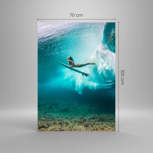 Obraz na skle - Podmorský svet - 70x100 cm