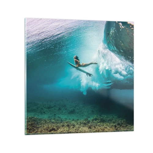 Obraz na skle - Podmorský svet - 70x70 cm