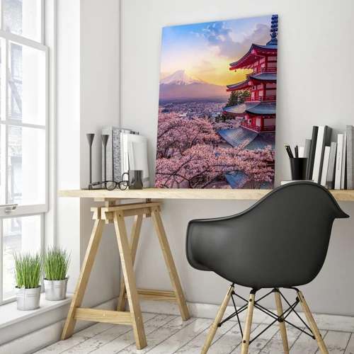 Obraz na skle - Podstata japonského ducha - 50x70 cm