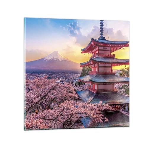 Obraz na skle - Podstata japonského ducha - 60x60 cm