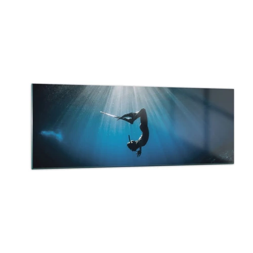 Obraz na skle - Podvodný tanec - 140x50 cm