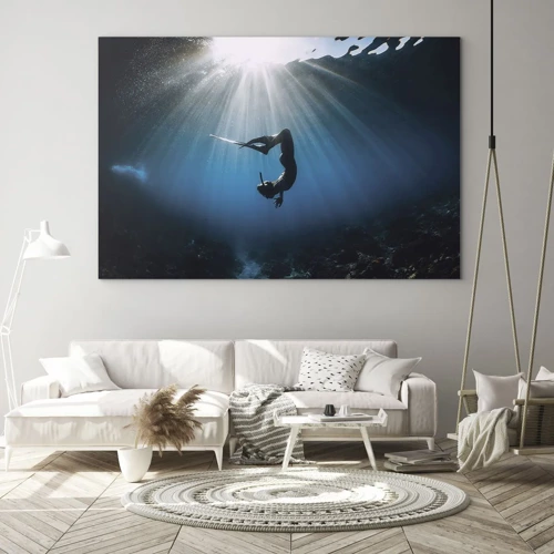 Obraz na skle - Podvodný tanec - 70x50 cm