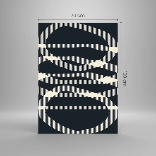 Obraz na skle - Pokus o prelomenie temnoty - 70x100 cm