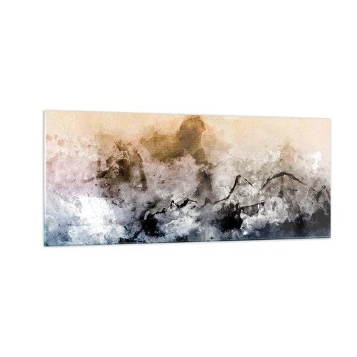 Obraz na skle - Ponorené do mračná hmly - 100x40 cm