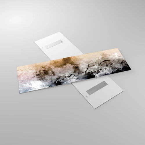 Obraz na skle - Ponorené do mračná hmly - 160x50 cm