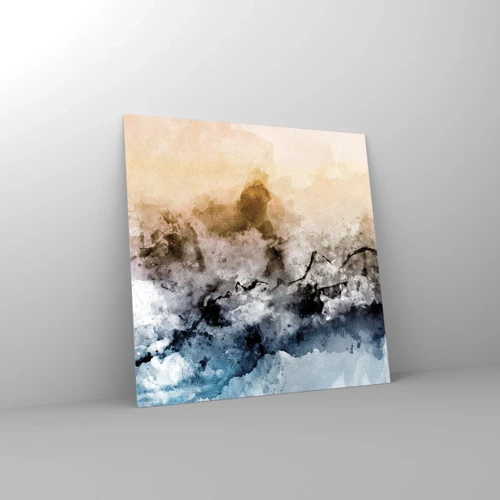 Obraz na skle - Ponorené do mračná hmly - 30x30 cm