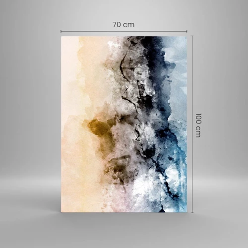 Obraz na skle - Ponorené do mračná hmly - 70x100 cm