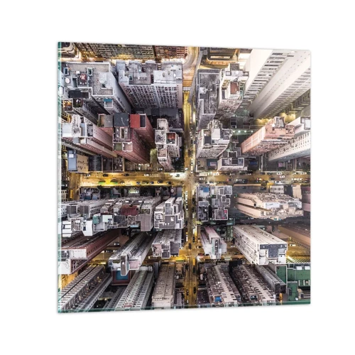 Obraz na skle - Pozdrav z Hongkongu - 40x40 cm