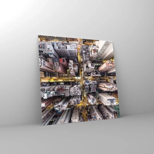 Obraz na skle - Pozdrav z Hongkongu - 40x40 cm