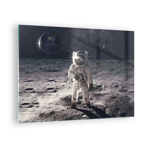 Obraz na skle - Pozdrav z Mesiaca - 70x50 cm