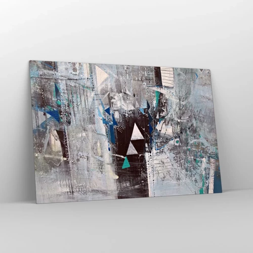 Obraz na skle - Prednostné poradie trojuholníkov - 120x80 cm