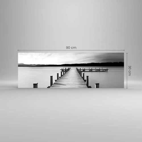 Obraz na skle - Pri napájadle – pokoji - 90x30 cm