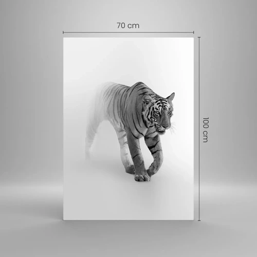 Obraz na skle - Prikrčený v hmle - 70x100 cm
