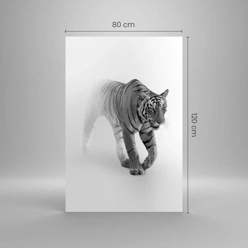 Obraz na skle - Prikrčený v hmle - 80x120 cm