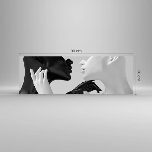 Obraz na skle - Príťažlivosť – túžba - 90x30 cm