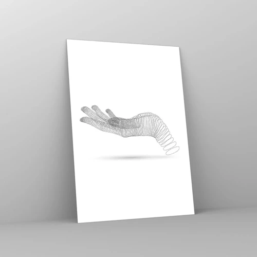 Obraz na skle - Pružná ruka - 50x70 cm