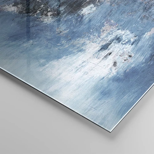 Obraz na skle - Rapsódia v modrom - 50x70 cm