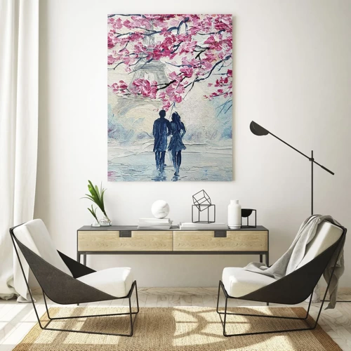 Obraz na skle - Romantická prechádzka - 50x70 cm