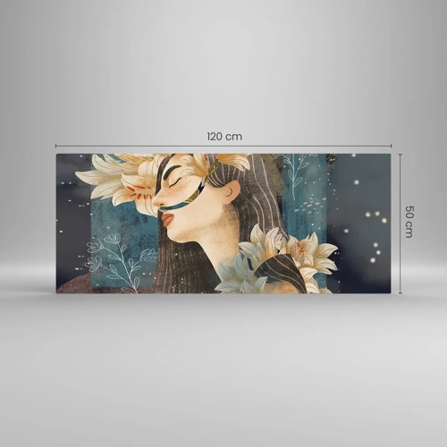 Obraz na skle - Rozprávka o princeznej s ľaliami - 120x50 cm