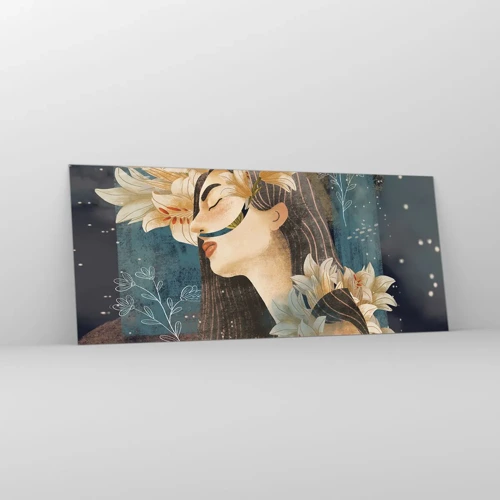 Obraz na skle - Rozprávka o princeznej s ľaliami - 120x50 cm