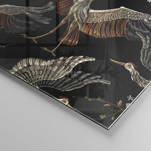 Obraz na skle - Rozprávkový vták - 120x50 cm