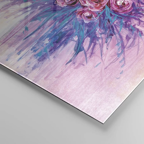 Obraz na skle - Ružová fontána - 80x120 cm