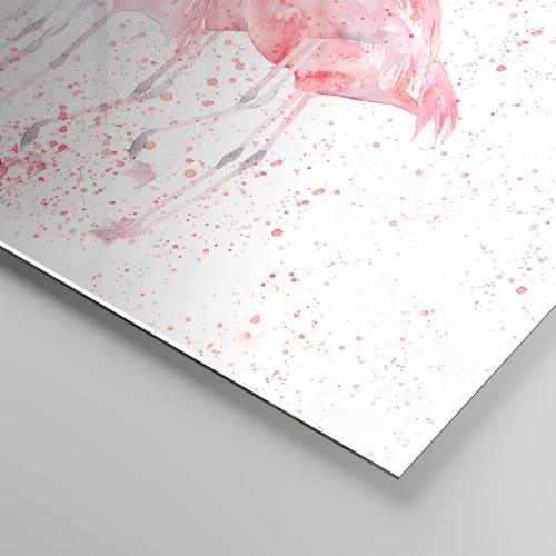 Obraz na skle - Ružový ansámbl - 30x30 cm